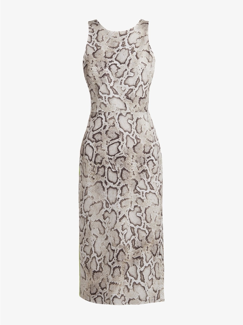 pinko cotton blend animal print midi sleeveless dress 6